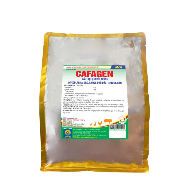 CAFAGEN - Thuốc bột hòa tan hoặc trộn thức ăn