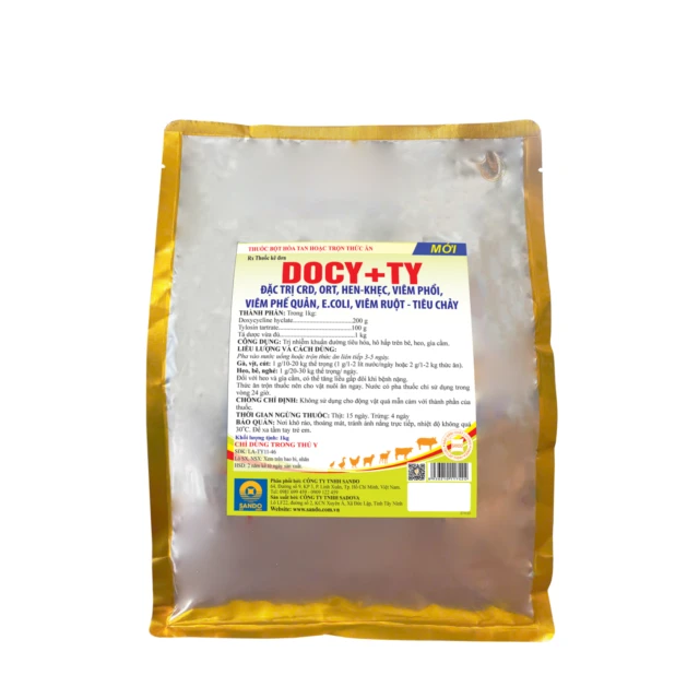 DOCY+TY - Thuốc bột hòa tan hoặc trộn thức ăn