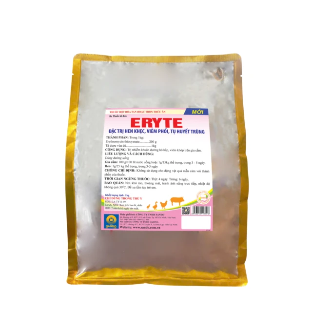 ERYTE - Thuốc bột hòa tan hoặc trộn thức ăn
