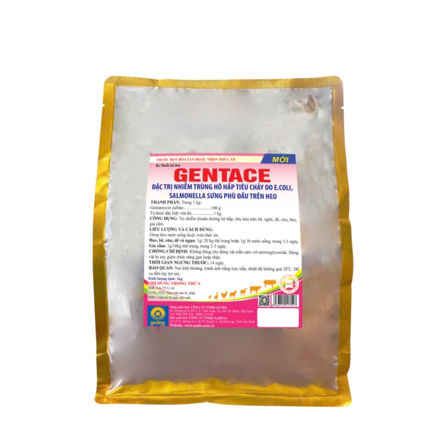 GENTACE - Thuốc bột hòa tan hoặc trộn thức ăn