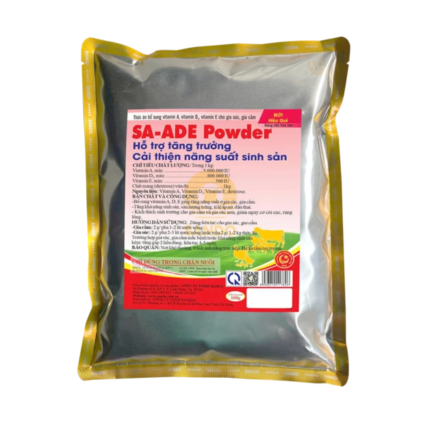 SA-ADE POWDER - Thức ăn bổ sung vitamin A, vitamin D3, vitamin E