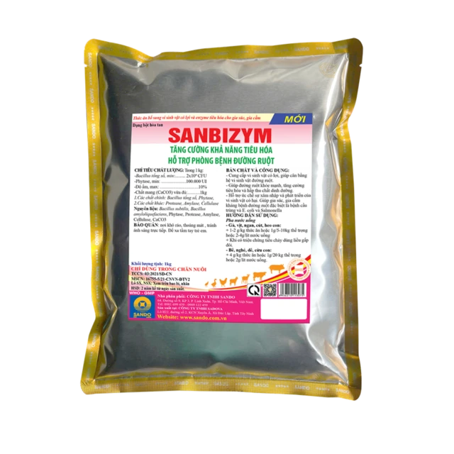 SANBIZIM - Bổ sung vi khuẩn có lợi và enzyme tiêu hóa