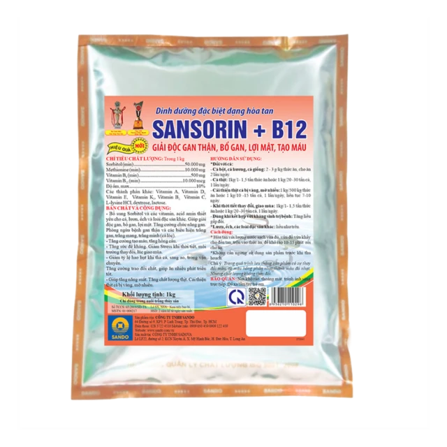 SANSORIN + B12 (fish) - Bổ sung sorbitol, vitamin và acid amin thiết yếu