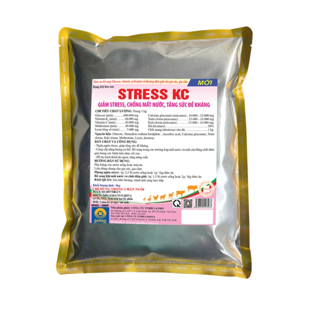 STRESS KC - Thức ăn bổ sung dinh dưỡng cho gia súc, gia cầm
