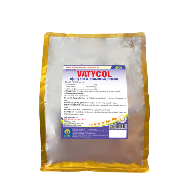 VATYCOL - Thuốc bột hòa tan hoặc trộn thức ăn
