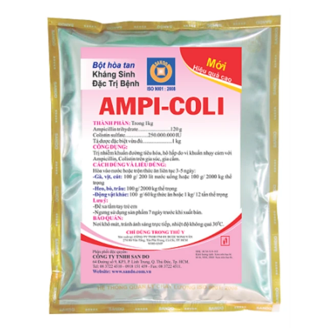 AMPI-COLI - Kháng sinh đặc trị