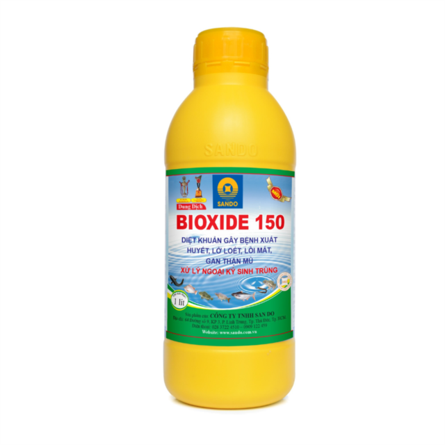 BIOXIDE 150 Fish - Thuốc sát trùng thế hệ mới, phổ rộng