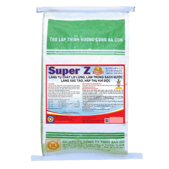 SUPER Z - Làm sạch nước, hấp thu khí độc ao nuôi cá