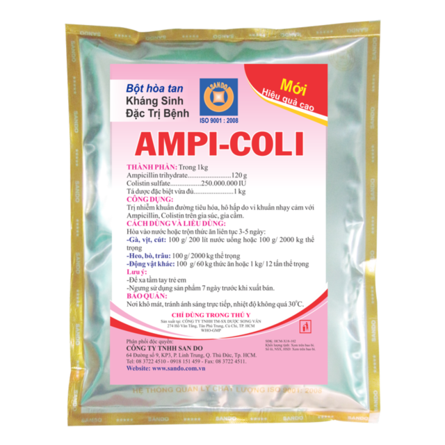AMPI-COLI - Kháng sinh đặc trị