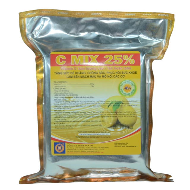 C MIX 25% - Vitamin C, tăng đề kháng, chốc sốc, giảm stress
