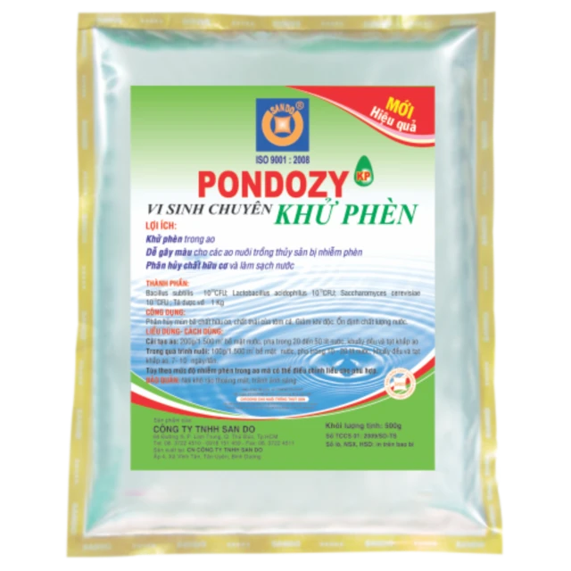 Vi sinh khử phèn, gây màu nước - PONDOZY KP