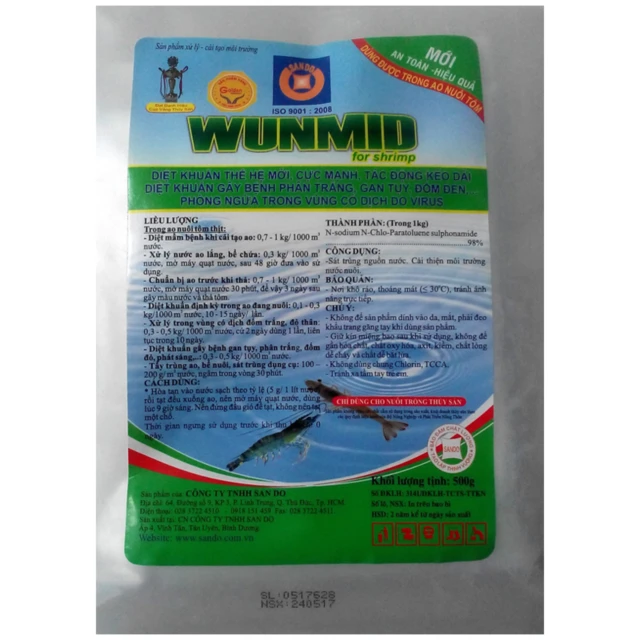 Diệt khuẩn Vibrio Sp - WUNMID bịch